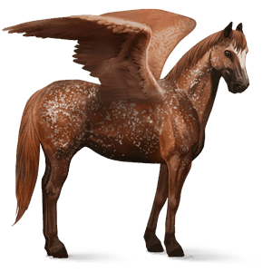 riding pegasus chestnut snowflake 