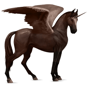 winged riding unicorn arabian horse fleabitten grey