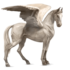 riding pegasus mustang cremello