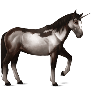 riding unicorn liver chestnut tobiano