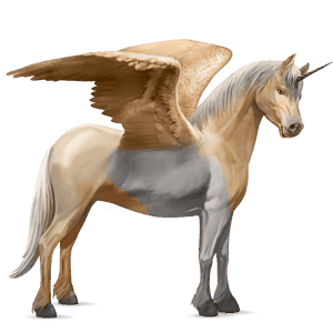 winged unicorn pony  connemara liver chestnut