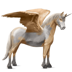 winged unicorn pony  kerry bog bay tobiano