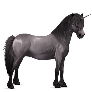unicorn pony mouse grey
