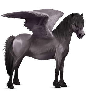 riding pegasus mouse grey