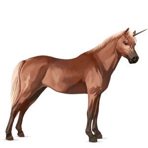 unicorn pony connemara flaxen chestnut 