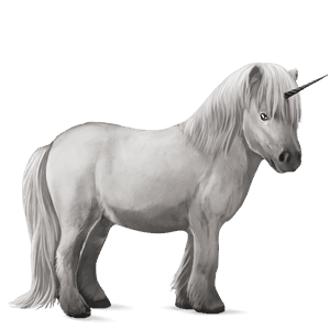 unicorn pony highland pony flaxen liver chestnut 