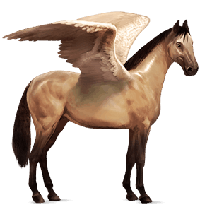 riding pegasus hanoverian dun