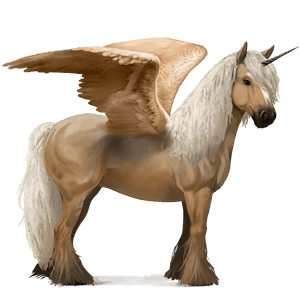 winged riding unicorn vanner bay tobiano