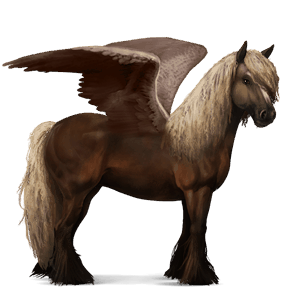 riding pegasus paint horse dapple grey tobiano