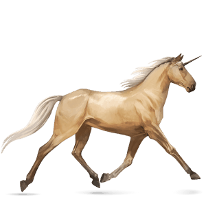 riding unicorn arabian horse dun