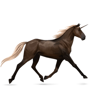 riding unicorn purebred spanish horse light grey