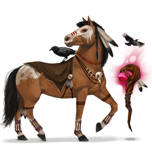 riding pegasus shaman