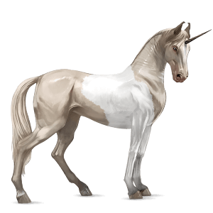 riding unicorn quarter horse chestnut