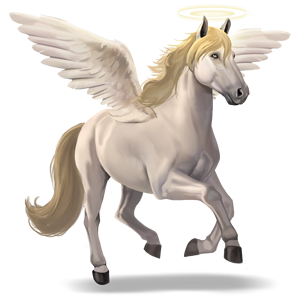 riding pegasus demonic angel