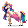 riding unicorn light grey