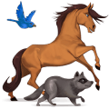 wandering horse cartoon