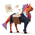 riding horse mustang flaxen chestnut 