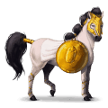 riding horse quarter horse roan