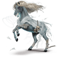 riding pegasus mustang dun spotted blanket