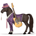riding horse tennessee walker light grey