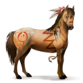 riding horse palomino