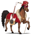 riding unicorn black