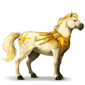 winged riding unicorn fleabitten grey