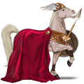 riding horse mustang cremello