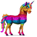riding unicorn dapple grey