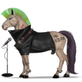 riding unicorn vanner liver chestnut tobiano