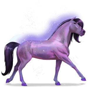 horse of the rainbow brave purple